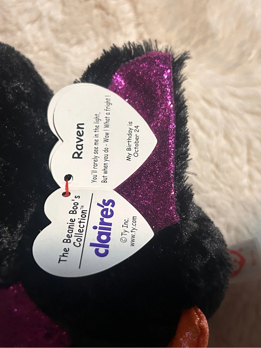 Ty Halloween Plush Bat and Ghost Pair - New